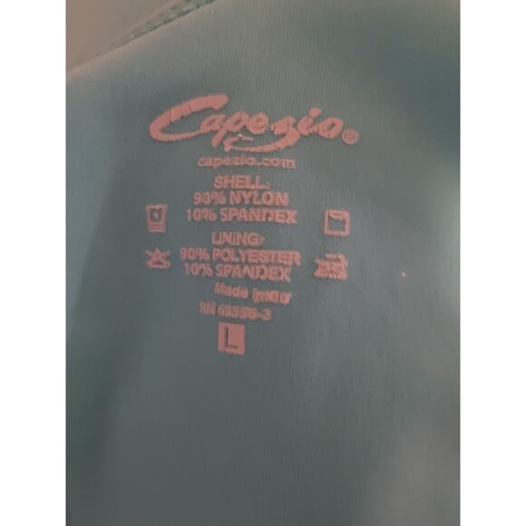 Adult Large Turquoise Strappy Convertible Leotard - Picture 4 of 5